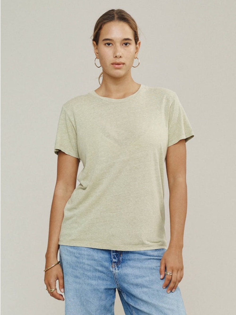 Jungmaven Heathered Lorel Tee T-Shirt L Hemp Cotton Blend